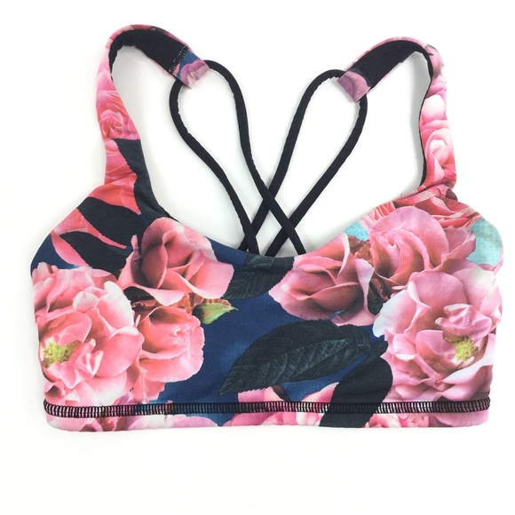 lululemon athletica Other - Lululemon Free To Be Bra Secret Garden Rose 2